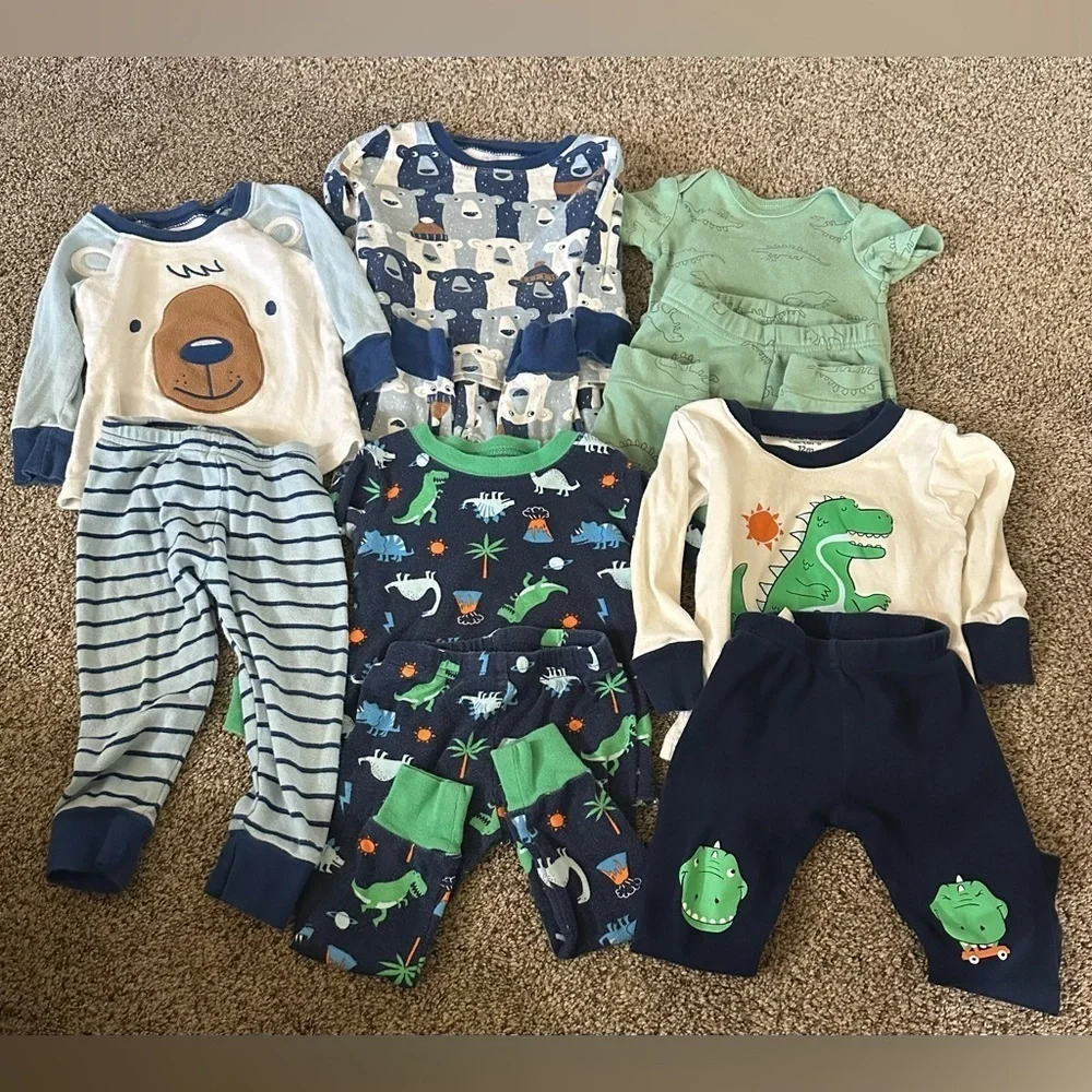 Carter's Kids Pajama Sets - Blue, Green, Navy